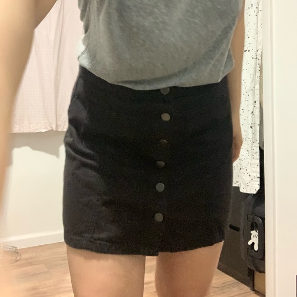 GARAGE Black Denim Skirt - Picture 5 of 5